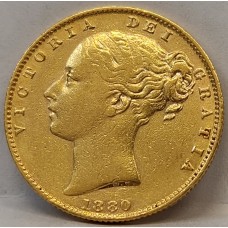 AUSTRALIA 1880 . ONE 1 SOVEREIGN . MELBOURNE . GOLD